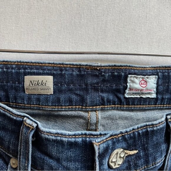 AG Adriano Goldschmied Nikki Relaxed Skinny Denim Jeans Sz 28 - Picture 8 of 13
